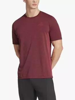 Футболка train essentials structure adidas, цвет Pure Ruby/Grey