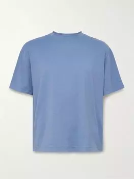 Футболка Train Stretch из переработанной сетки LULULEMON, синий