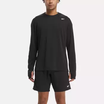 Футболка Training с длинными рукавами Tech Reebok, цвет Night Black