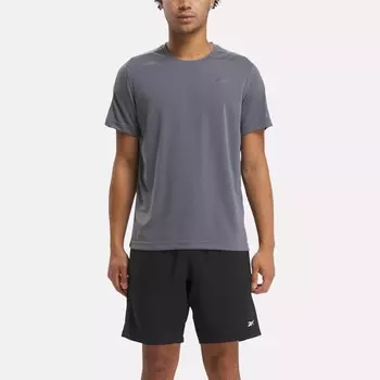Футболка Training Tech Reebok, цвет Cold Grey 6 / Black