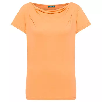 Футболка Tranquillo Women's Jersey Shirt mit Wasserfallausschnitt, цвет Melon
