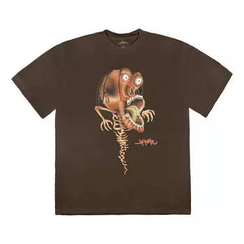 Футболка Travis Scott UTOPIA Tee, коричневый