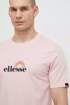 Футболка Trea из хлопка Ellesse, роза