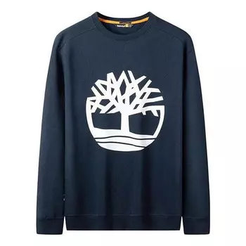 Футболка tree logo long sleeve t-shirt 'navy' Timberland, синий