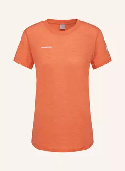 Футболка tree wool с шерстью мериноса MAMMUT, оранжевый