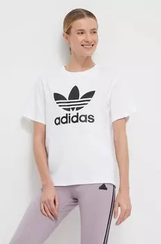 Футболка Trefoil Adidas Originals, бежевый