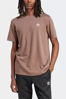 Футболка Trefoil Essentials Adidas Originals, коричневый