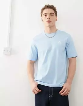 Футболка Trefoil Essentials синего цвета adidas Originals
