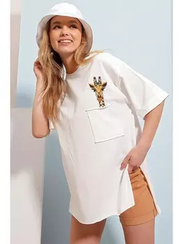 Футболка Trend Alacati Trend Alaat Stili, белый