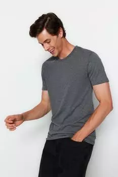 Футболка TRENDYOL MAN, антрацит