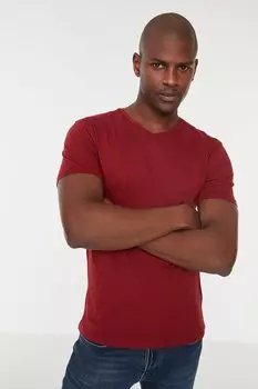 Футболка TRENDYOL MAN, бордовый