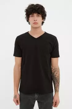 Футболка TRENDYOL MAN, черный