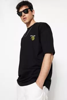 Футболка TRENDYOL MAN, черный