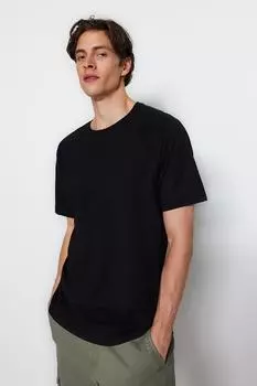 Футболка TRENDYOL MAN, черный