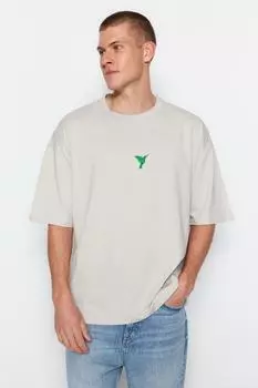 Футболка TRENDYOL MAN, серый