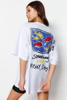 Футболка TRENDYOLMLLA, белый