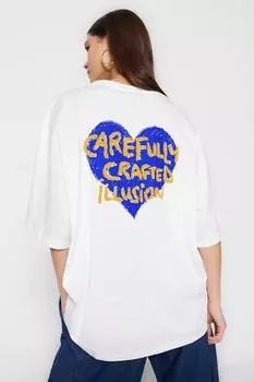 Футболка TRENDYOLMLLA, белый