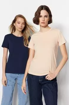 Футболка TRENDYOLMLLA, бежевый