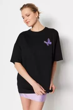 Футболка TRENDYOLMLLA, черный