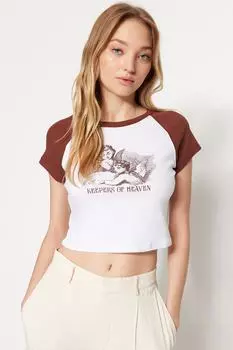 Футболка TRENDYOLMLLA, коричневый