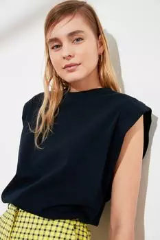 Футболка TRENDYOLMLLA, темно-синий