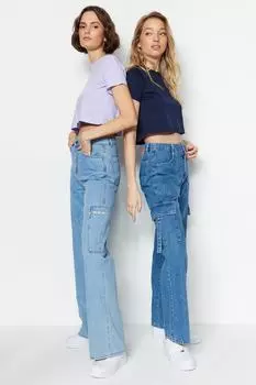 Футболка TRENDYOLMLLA, темно-синий