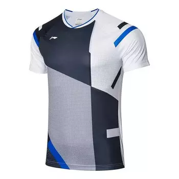 Футболка тренировочная футболка для бадминтона Li-Ning, белый