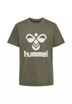 Футболка TRES S/S Hummel, оливковый