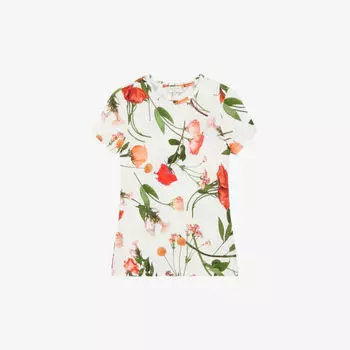 Футболка Treyya из эластичной ткани с короткими рукавами и цветочным принтом Ted Baker, белый