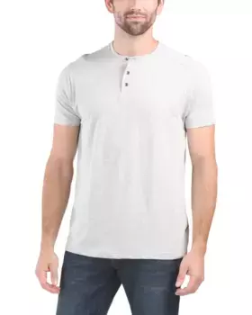 Футболка Tri Blend Henley Kenneth Cole, серый