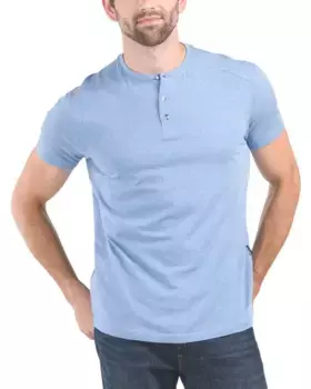Футболка Tri Blend Henley Kenneth Cole, синий