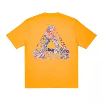 Футболка tri-sticker pack t-shirt 'light orange' Palace, оранжевый