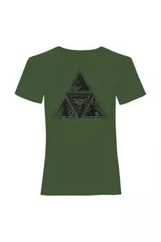 Футболка Triforce Legend Of Zelda Nintendo, зеленый