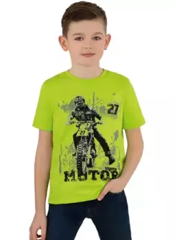 Футболка Trigema "Футболка TRIGEMA для мальчиков с крутым мотоциклетным мотивом", цвет Lemon