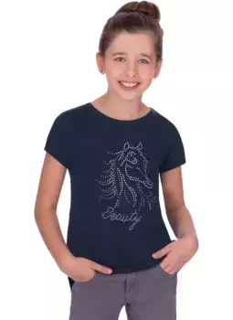 Футболка Trigema "Футболка TRIGEMA с блестящей лошадью", цвет морской волны