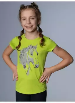 Футболка Trigema "Футболка TRIGEMA с милым мотивом лошади", цвет Lemon