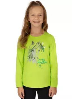 Футболка Trigema "Рубашка TRIGEMA с длинными рукавами и милым мотивом лошади", цвет Lemon