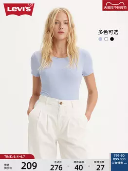 Футболка трикотажная Levi's с короткими рукавами, синий