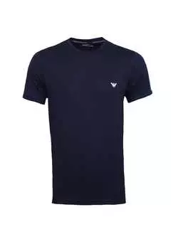 Футболка трикотажная с круглым вырезом Emporio Armani, синий