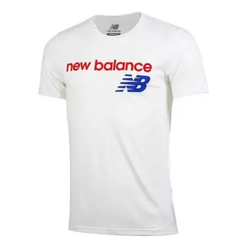 Футболка трикотажные джемперы New Balance, белый
