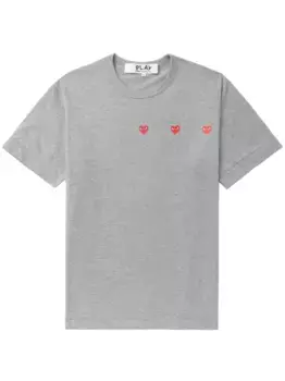 Футболка Triple Hearts Comme Des Garons Play, серый