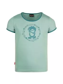 Футболка Trollkids, цвет gletschergrn/blaugrn