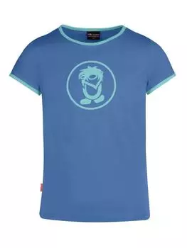 Футболка Trollkids, цвет mitternachtsblau/minze dunkel