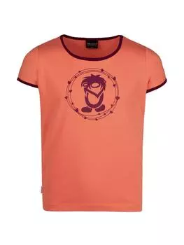 Футболка Trollkids, цвет pfirsich/maulbeere