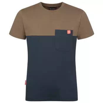 Футболка Trollkids Kid's Bergen T, цвет Mocca Brown/Dark Navy
