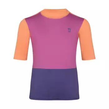 Футболка TROLLKIDS "KIDS BALESTRAND T", цвет Mallow Pink/Papaya/Violet Blue