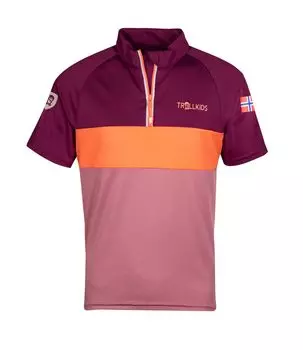 Футболка Trollkids Trondheim, цвет Orchidee/Maulbeere