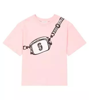Футболка Trompe l'il из хлопкового джерси Marc Jacobs, розовый
