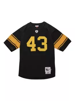 Футболка Troy Polamalu NFL Pittsburgh Steelers 2008 Mitchell & Ness, черный