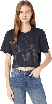 Футболка True Religion Oversize Buddha Short Sleeve Bella Crop, цвет Onyx